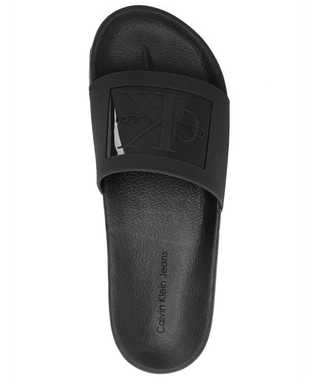 calvin klein jelly slides
