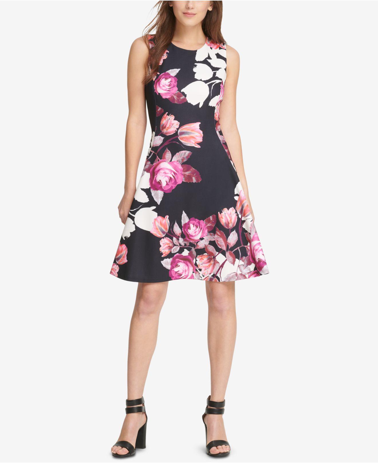 dkny black dress macys