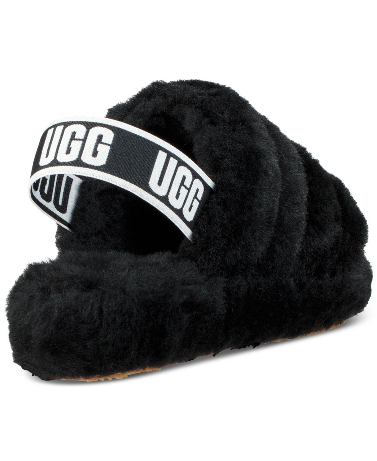 ugg slides black multi