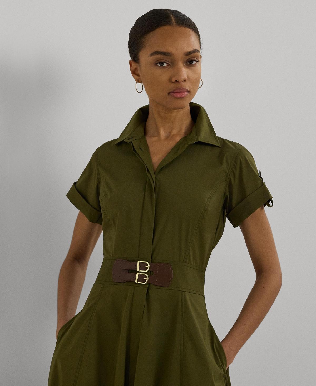 送料関税込【LAUREN RALPH LAUREN】BUCKLE-TRIM PONTE DRESS LAUREN RALPH LAUREN Buckle-Trim Ponte Sleeveless Dress