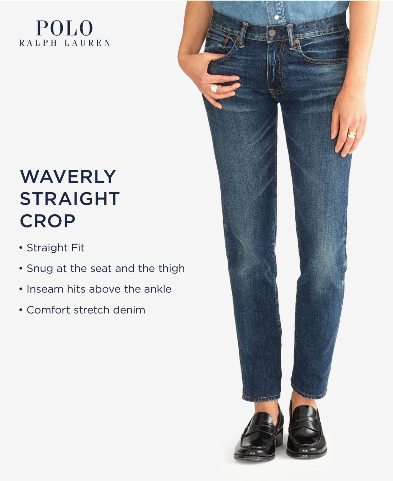 polo ralph lauren waverly straight crop jean
