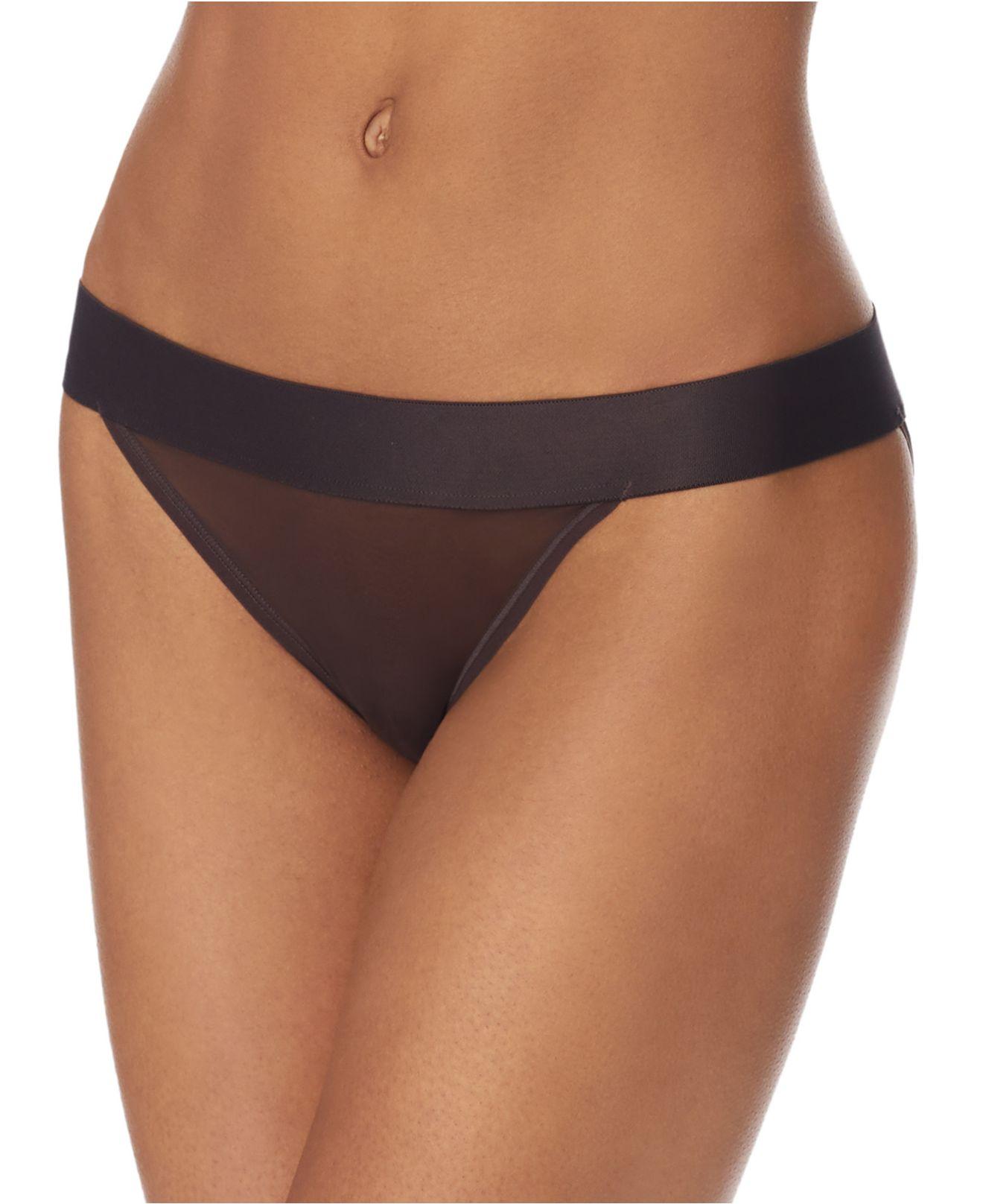 DKNY Sheer Bikini Underwear Dk8945 in Brown Lyst