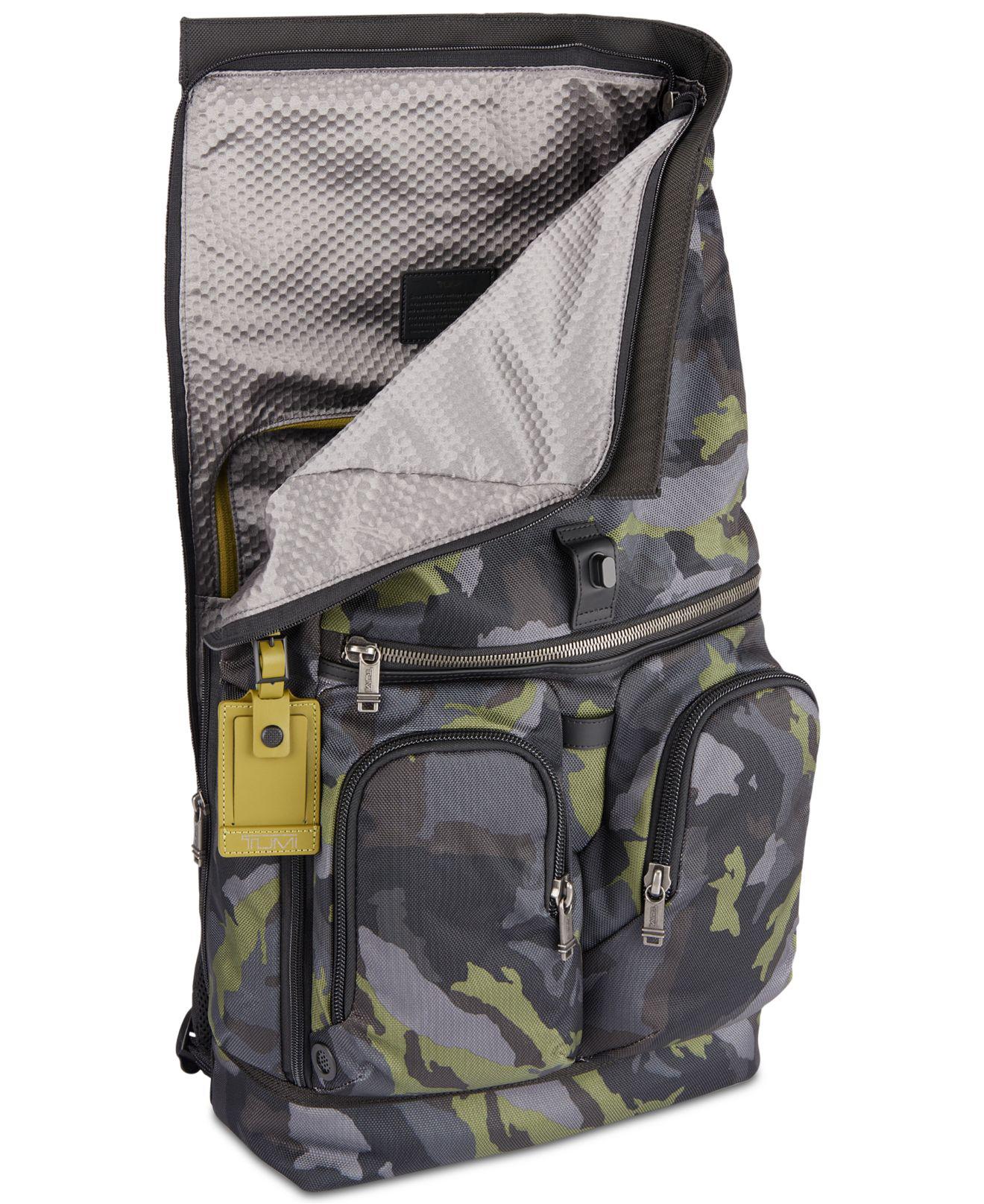 Tumi Bravo London Camo-print Roll-top Backpack Green for Men |