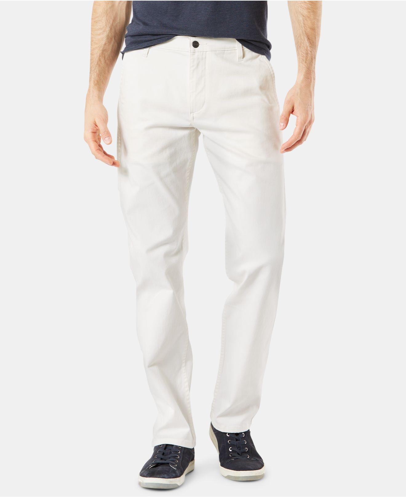 men's alpha slim fit all seasons tech khaki stretch pants