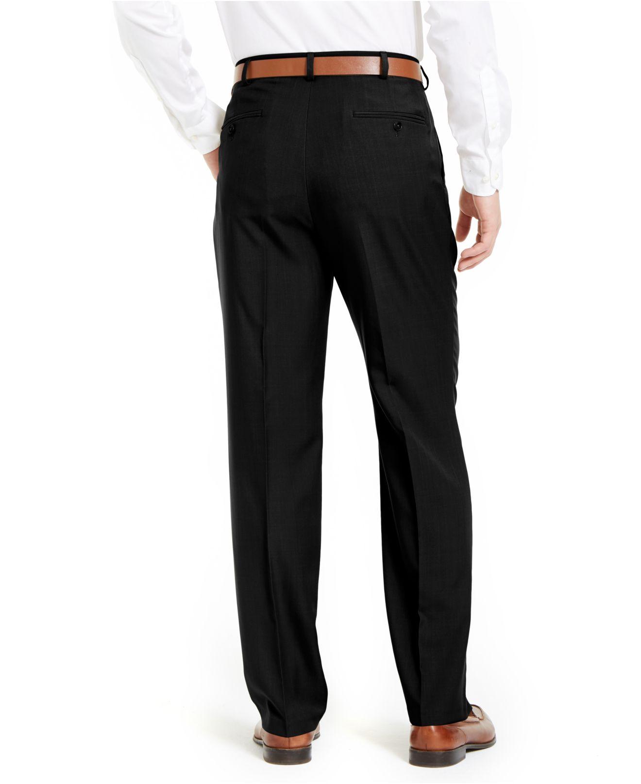 Dockers Synthetic Classic-fit Solid Performance Dress Pants in Black ...