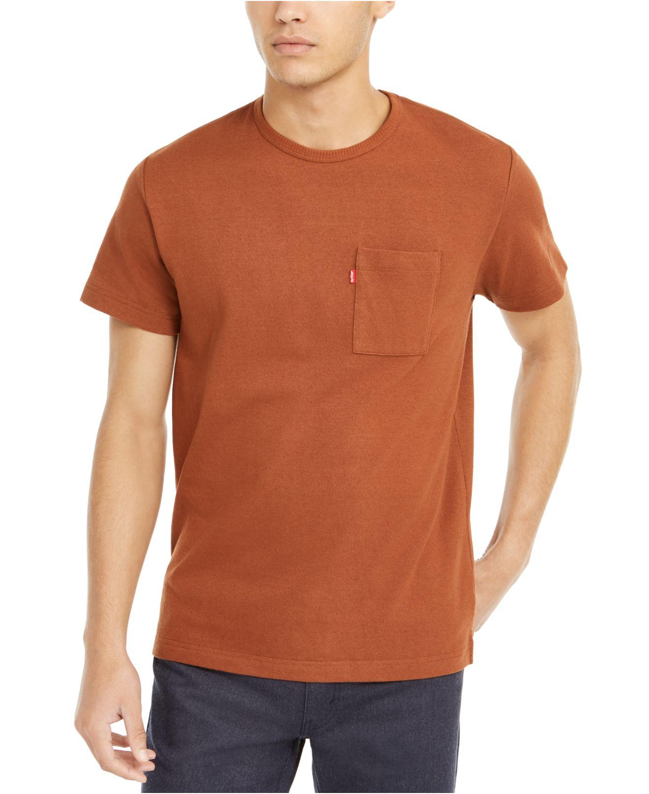 minimal bakke Charles Keasing Levi's Heavyweight Pocket T-shirt in Brown for Men | Lyst