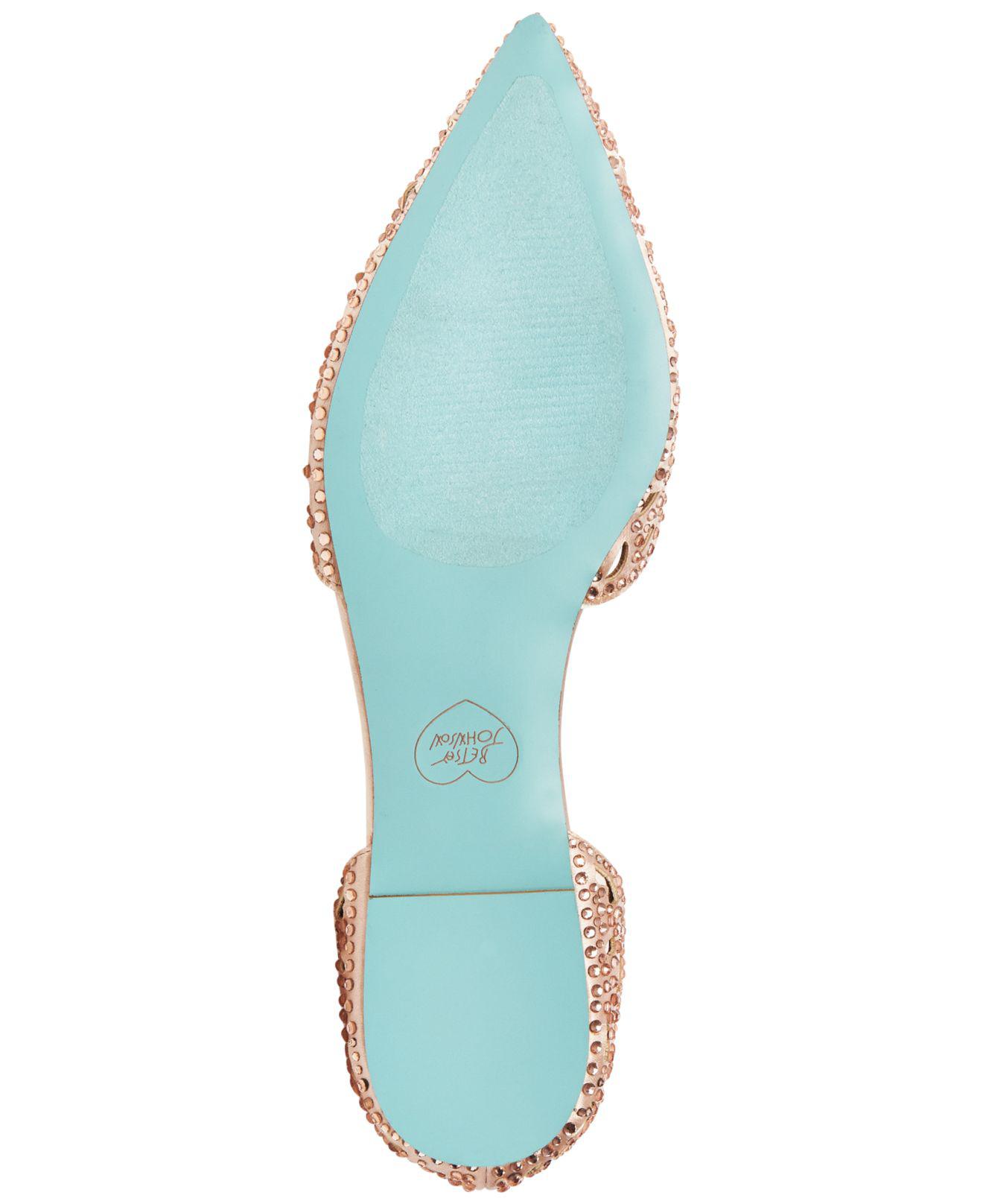 betsey johnson lucy embellished flats