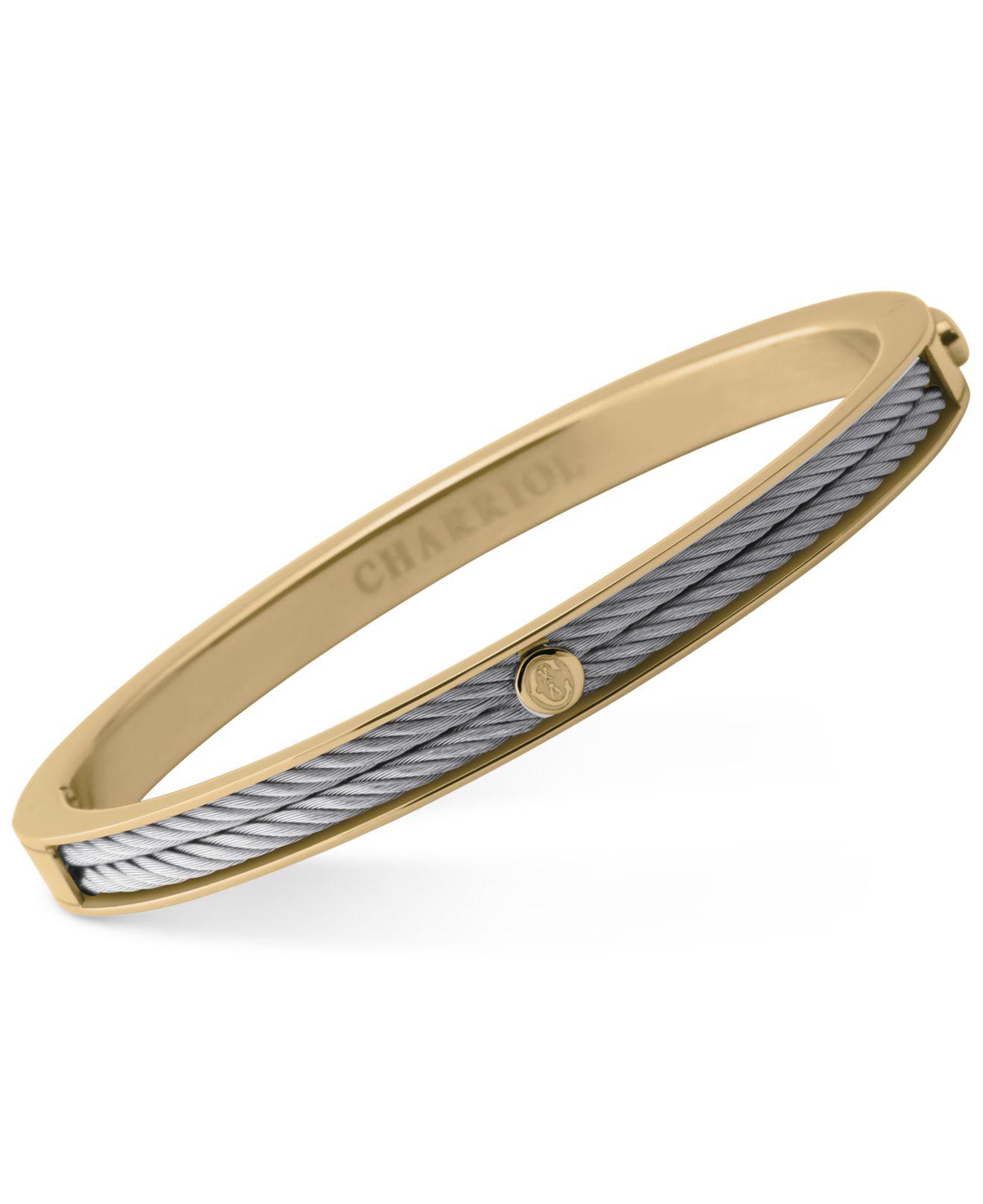 Charriol Women's Forever Two-tone Pvd Stainless Steel Cable Bangle