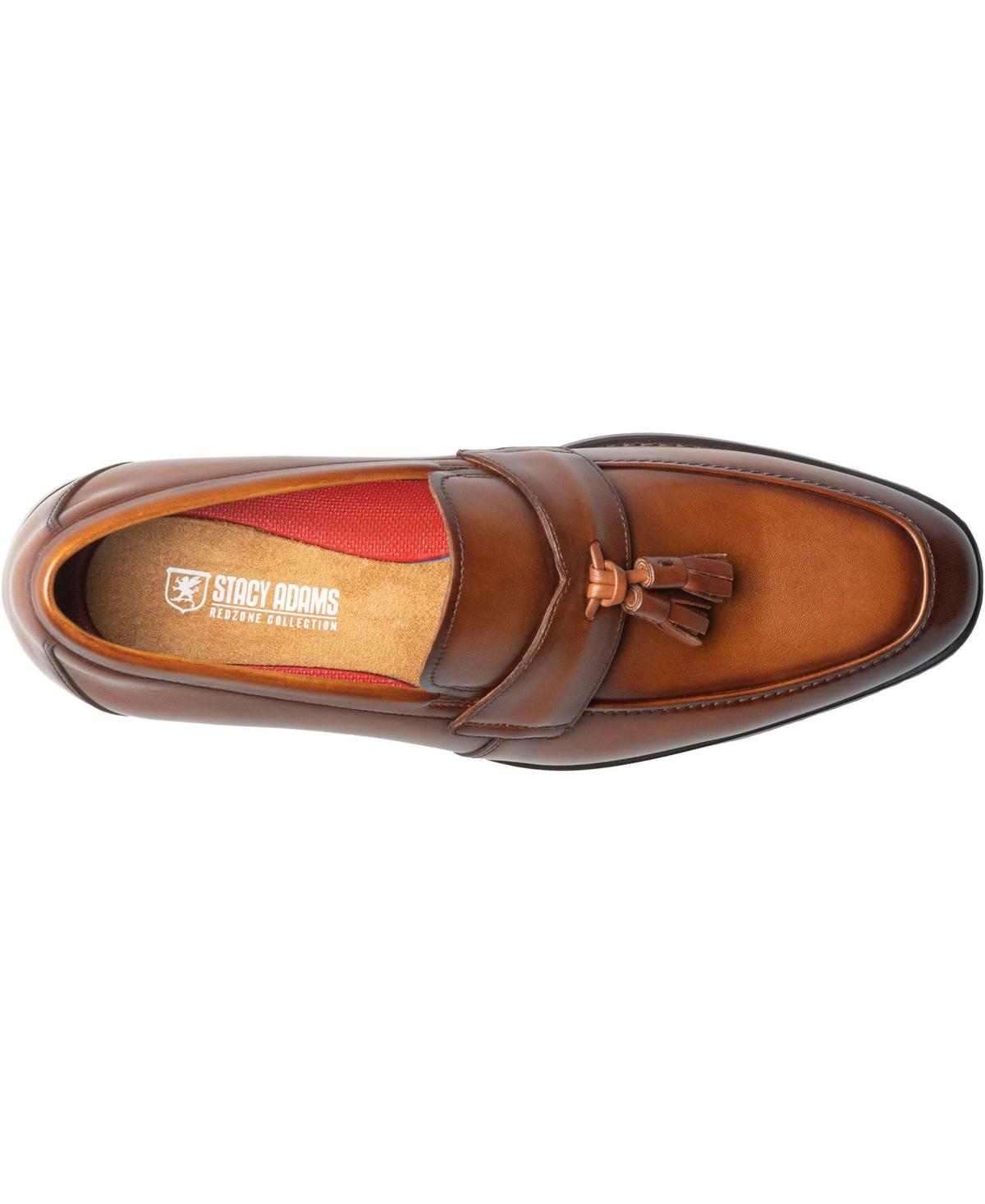 Stacy Adams Keeler Moc Toe Tassel Slip On Loafer in Brown 