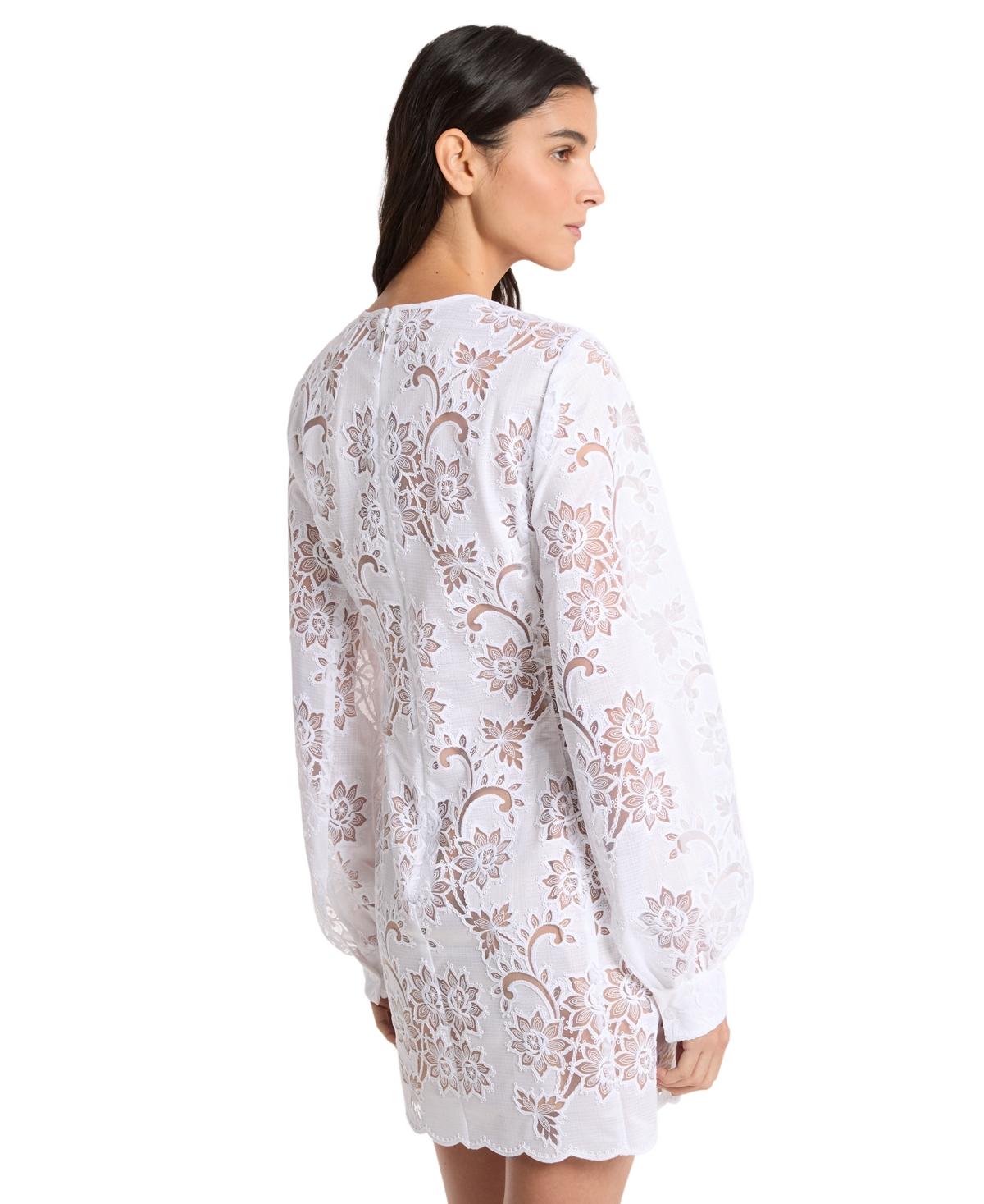 michael kors embroidered lace tiered dress Michael Kors Lace Dresses for Women