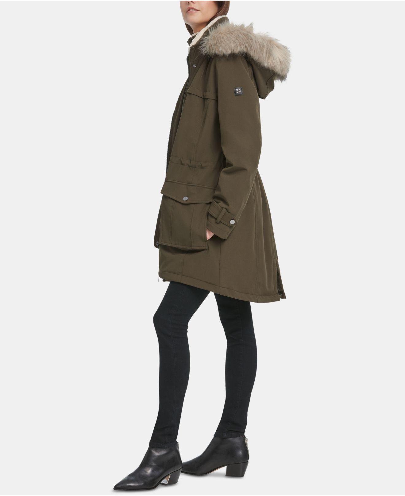 dkny parka coat