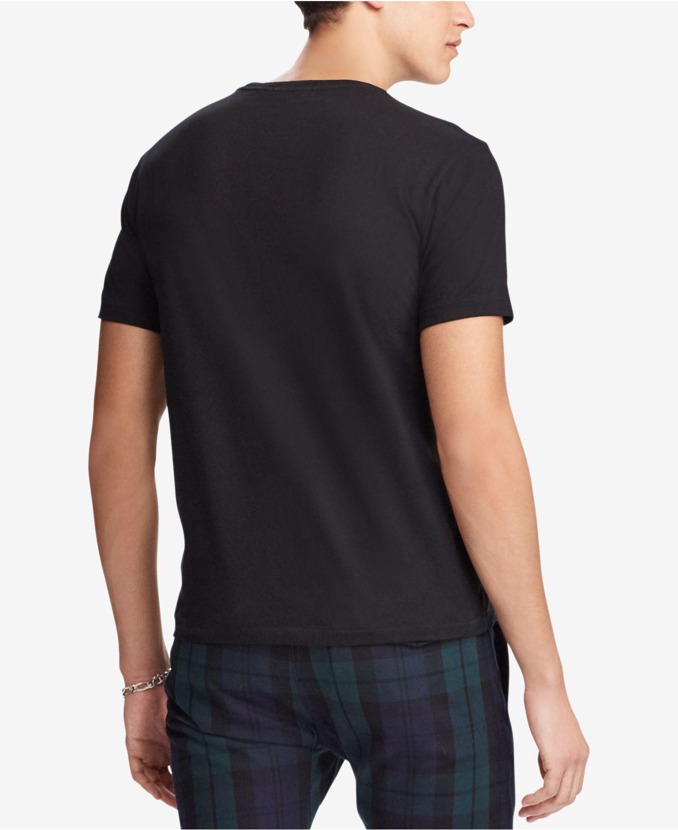 Polo Ralph Lauren Cotton Men's Polo Bear T-shirt in Black for Men - Lyst