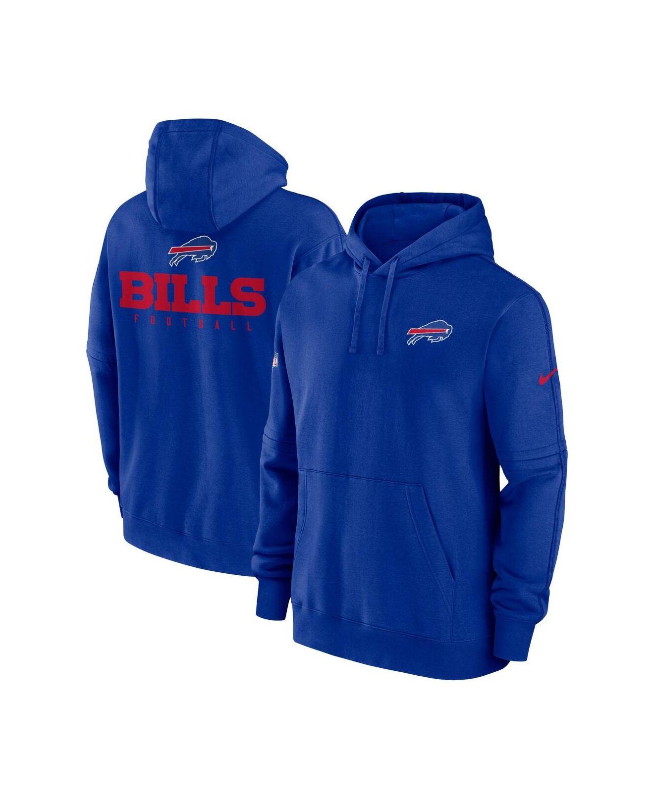Nike Royal Buffalo Bills Sideline Club Fleece Pullover Hoodie in Blue ...