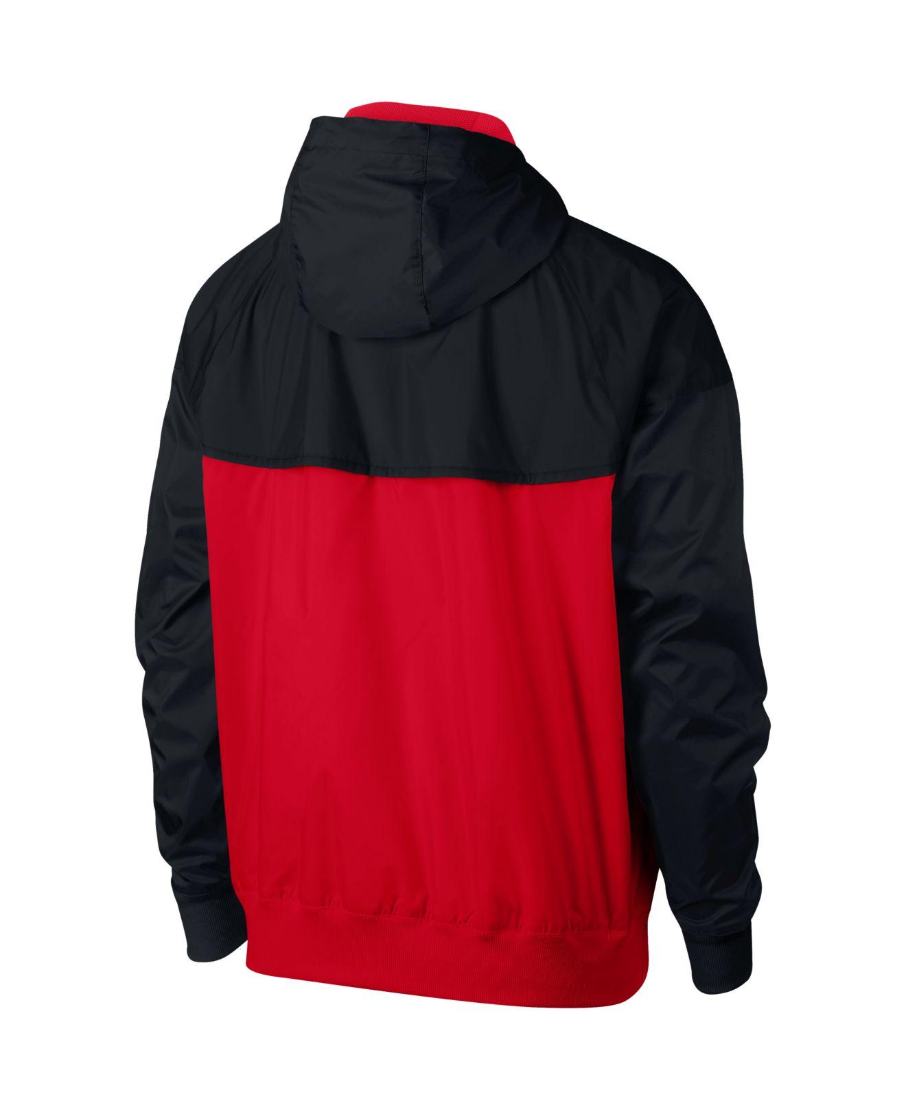 Nike Synthetic Sportswear Windrunner Jacket in Red/Black (Red) for Men -  Lyst