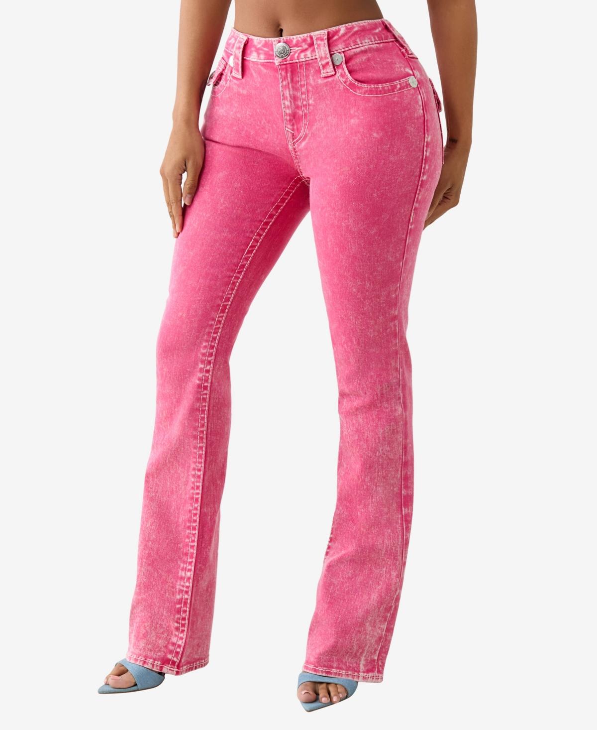 TRUE RELIGION Becca Big T Bootcut Flap Jeans in Pink Lyst