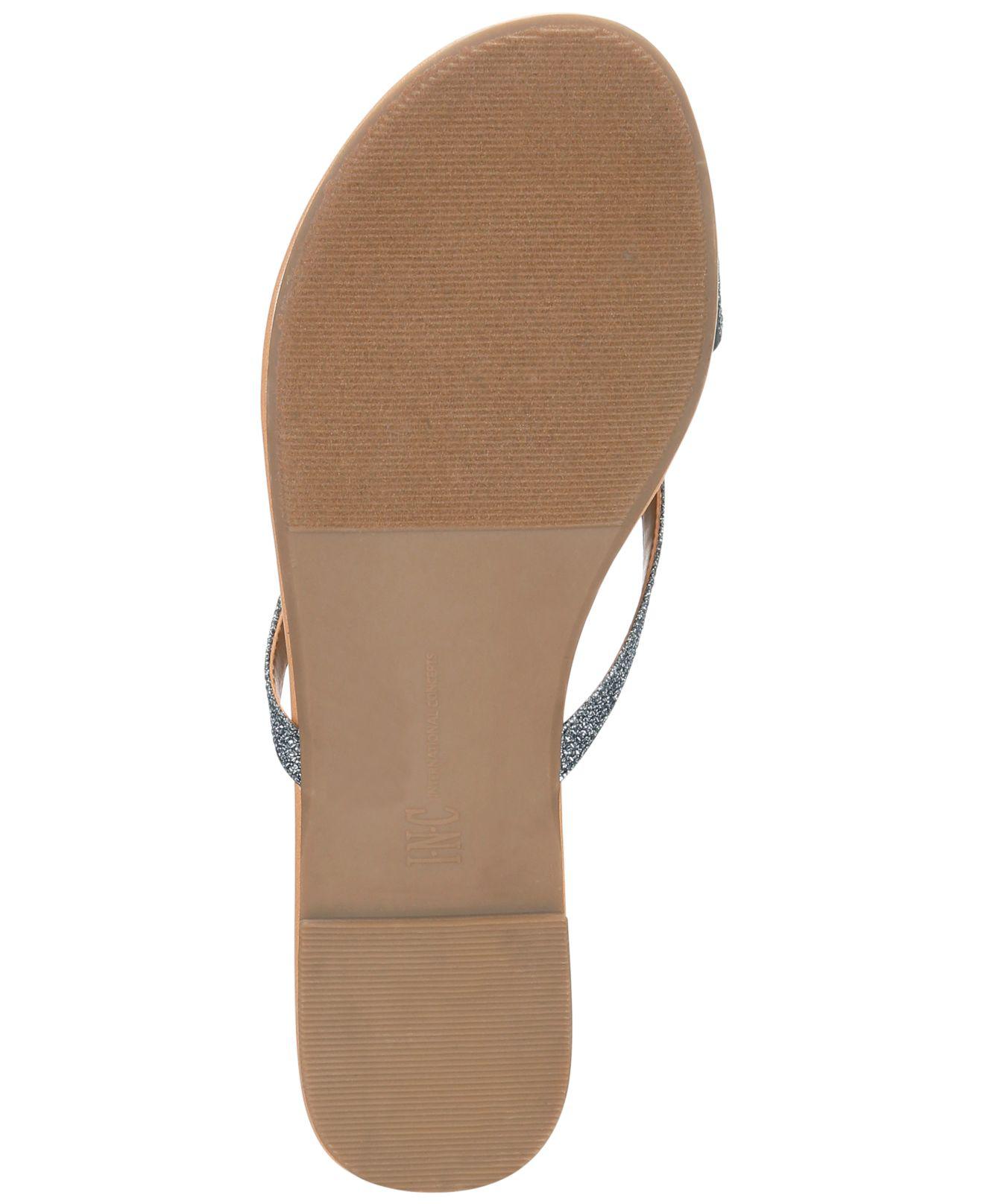 inc international concepts women's mabae bow flat sandals