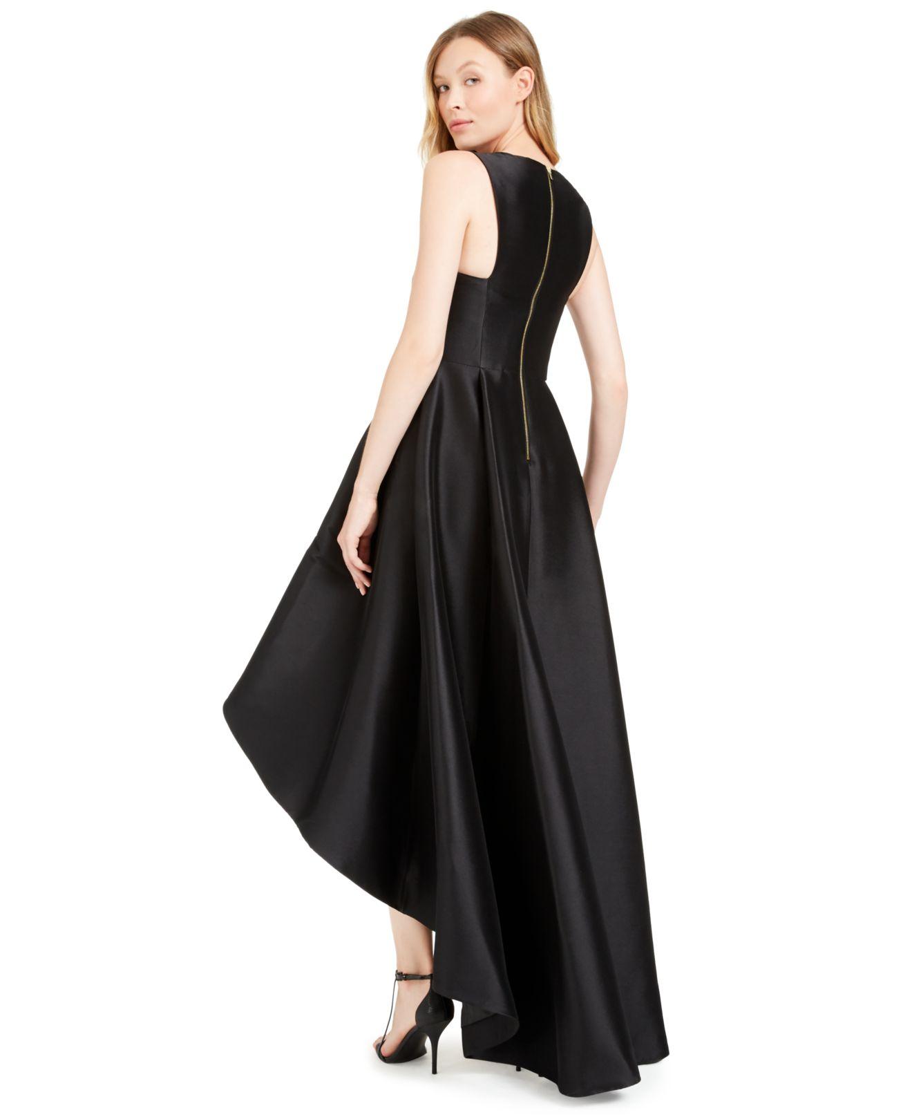Calvin Klein High-low A-line Gown in Black | Lyst