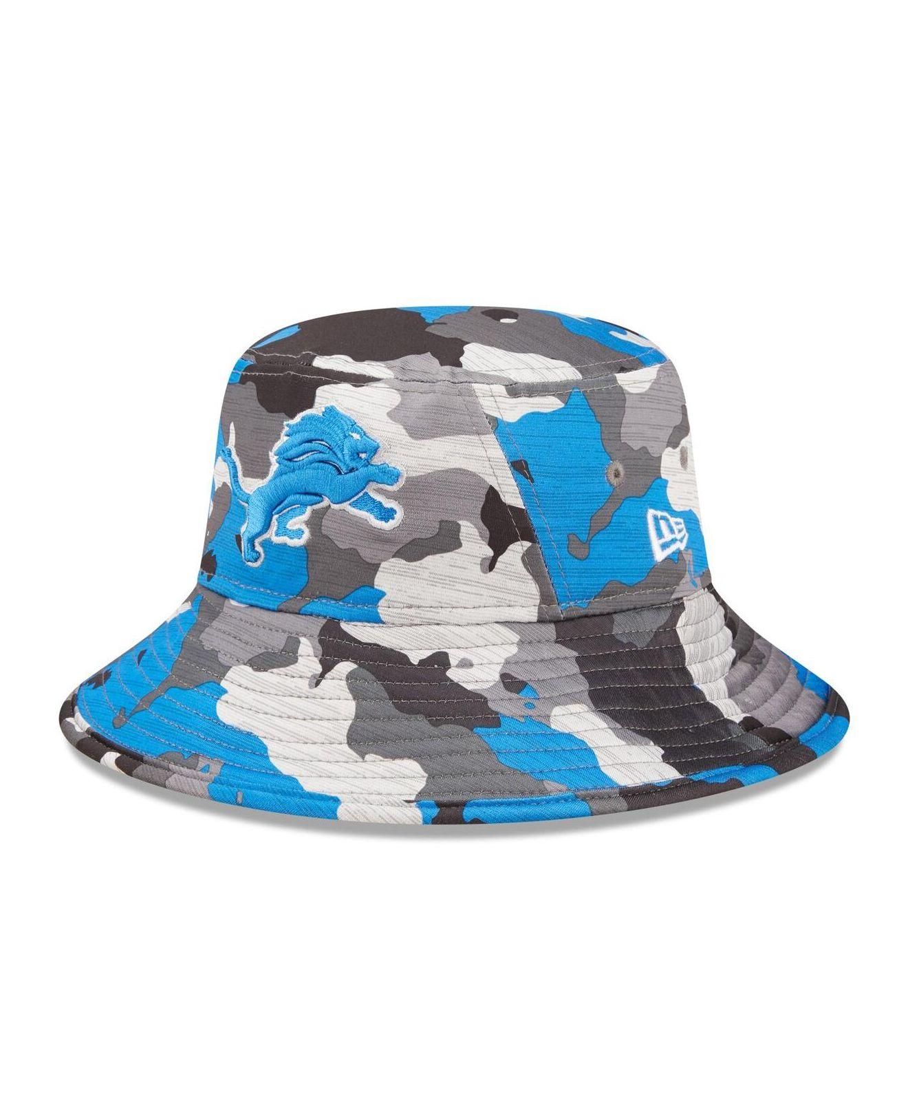 KTZ Camo Detroit Lions 2022 Nfl Training Camp Official Bucket Hat in Blue  for Men | Lyst