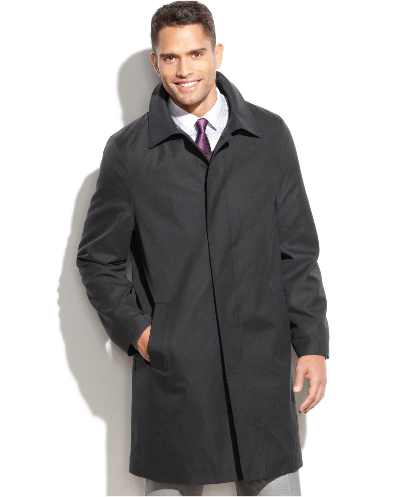 Lyst - Kenneth Cole Coat, Radnor Raincoat in Black for Men