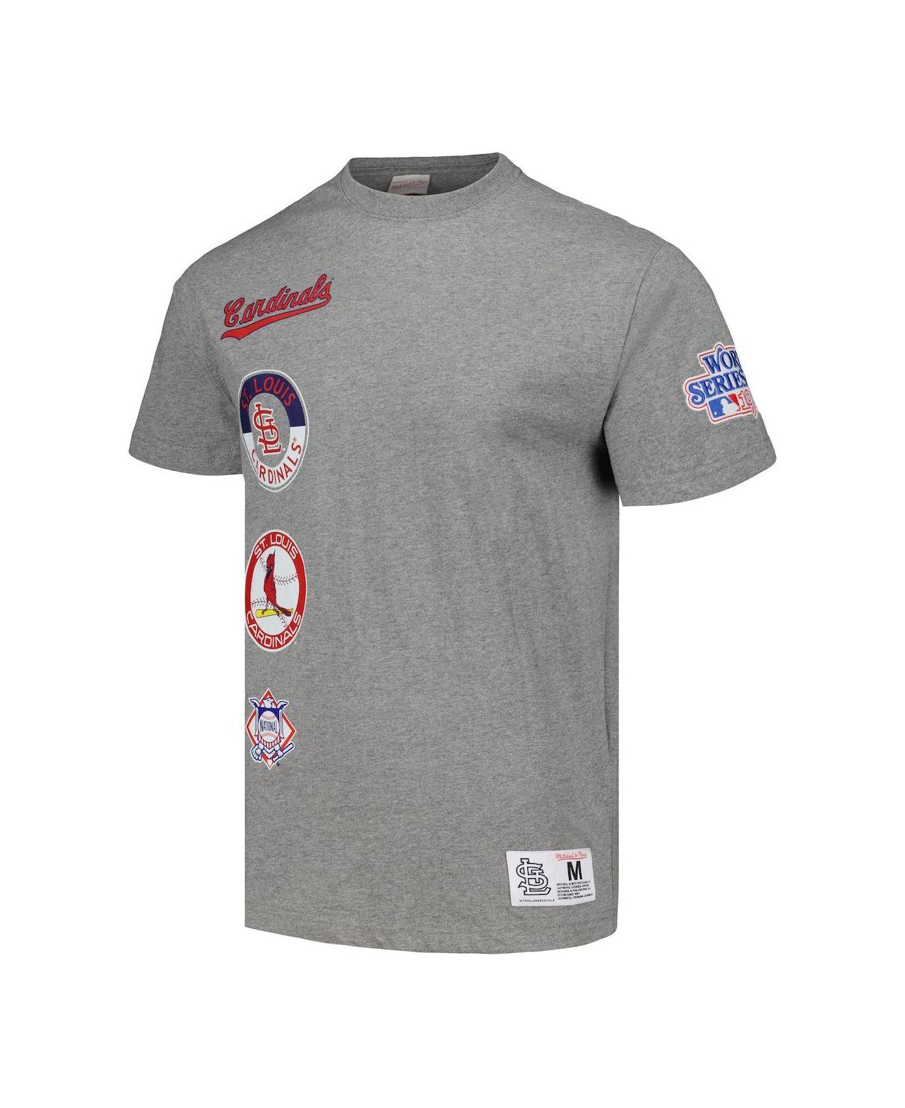 Mitchell & Ness Heather Gray St. Louis Cardinals Cooperstown Collection  City Collection T-shirt for Men