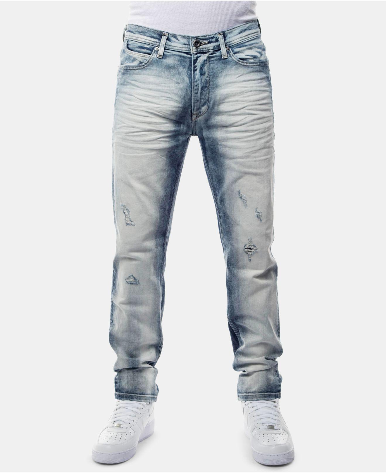 Sean John Athlete Relaxed Tapered-fit Stretch Jeans, Created For Macy's in  Blue for Men | Lyst