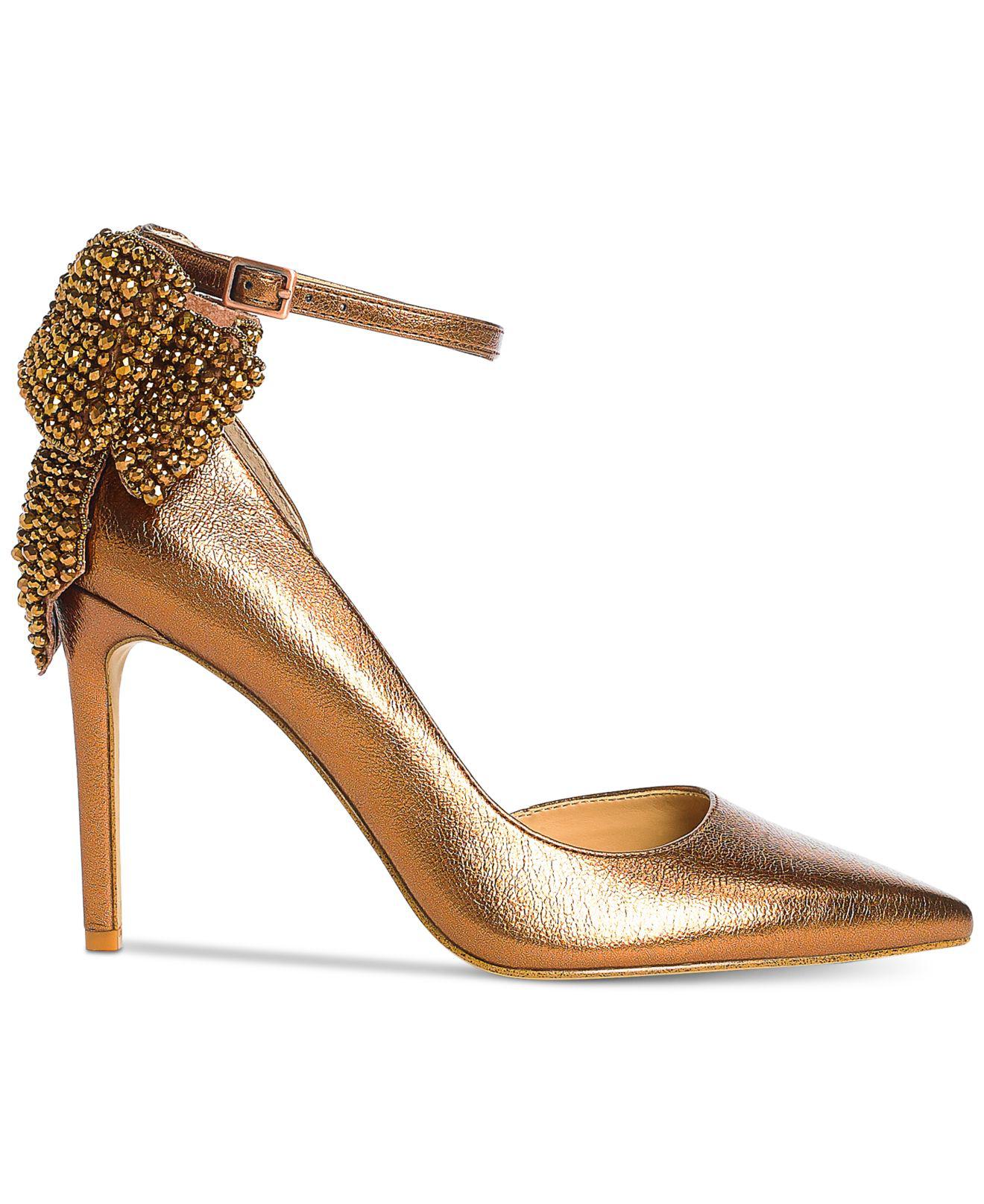 Kaiaa bow evening pumps best sale