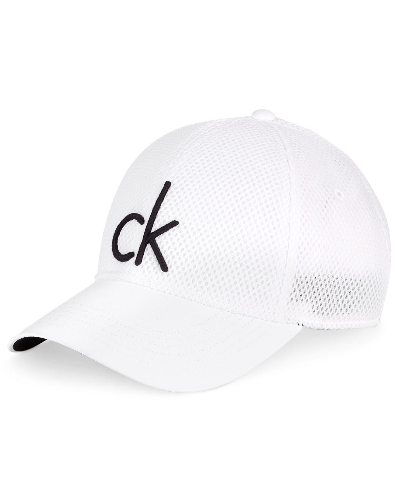 calvin klein cap white