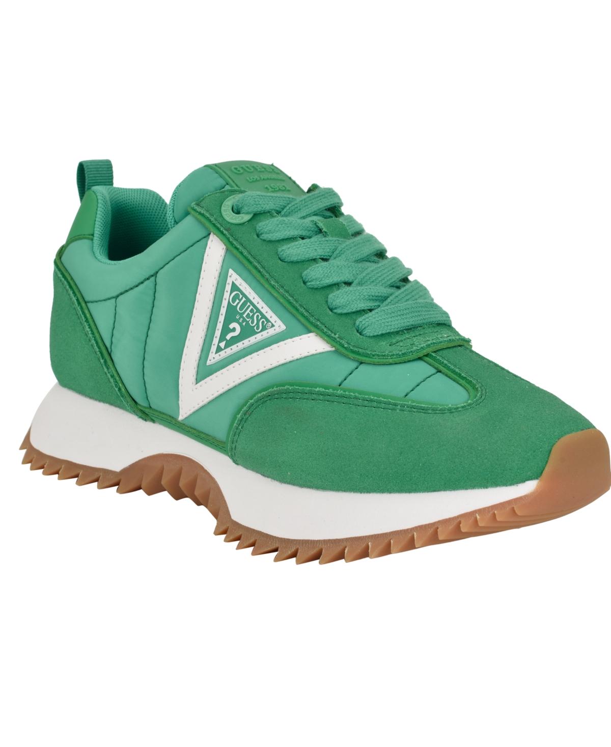 Guess Bail Retro Lace-up Triangle Logo jogger Sneakers in