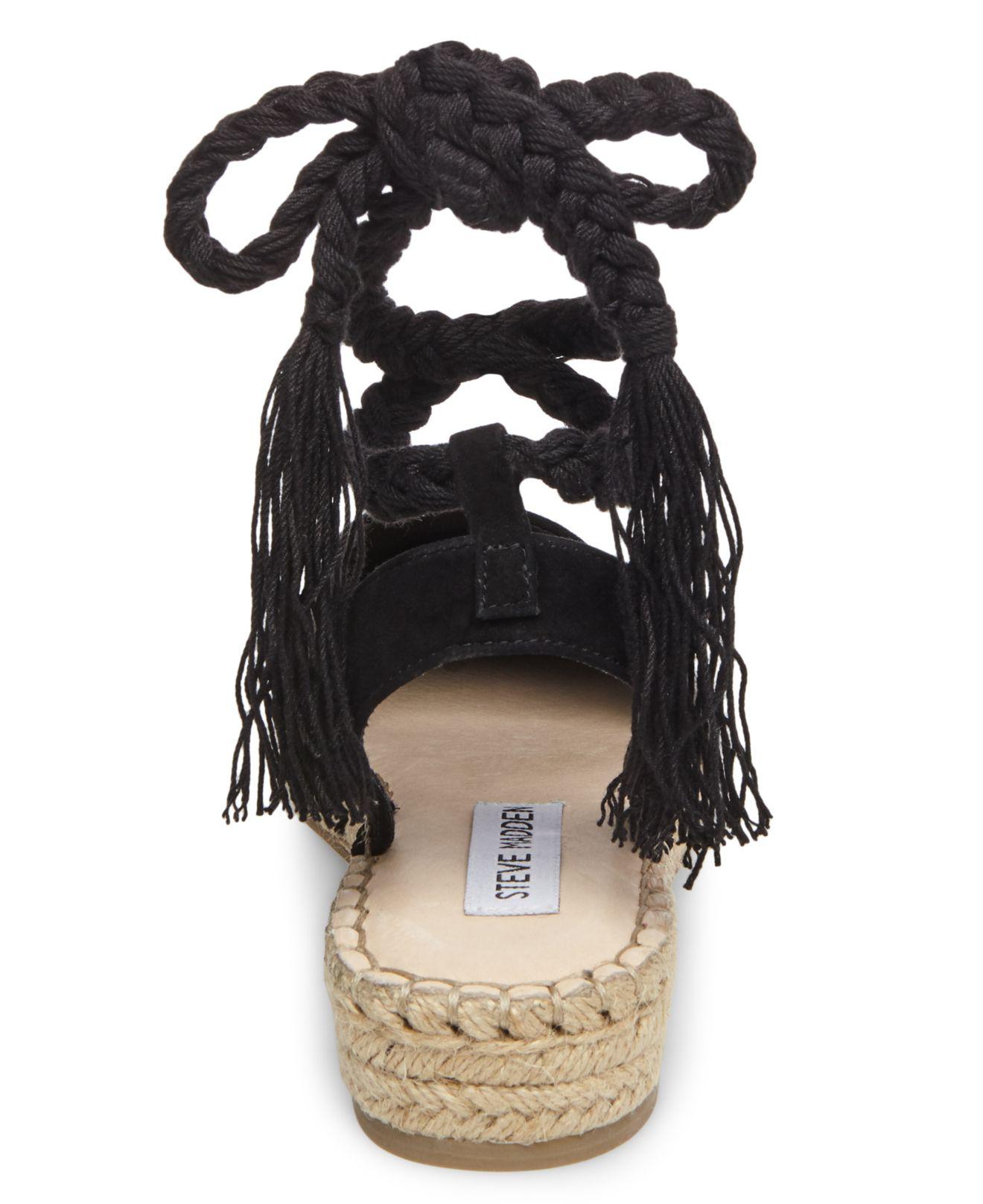 steve madden lace up espadrilles