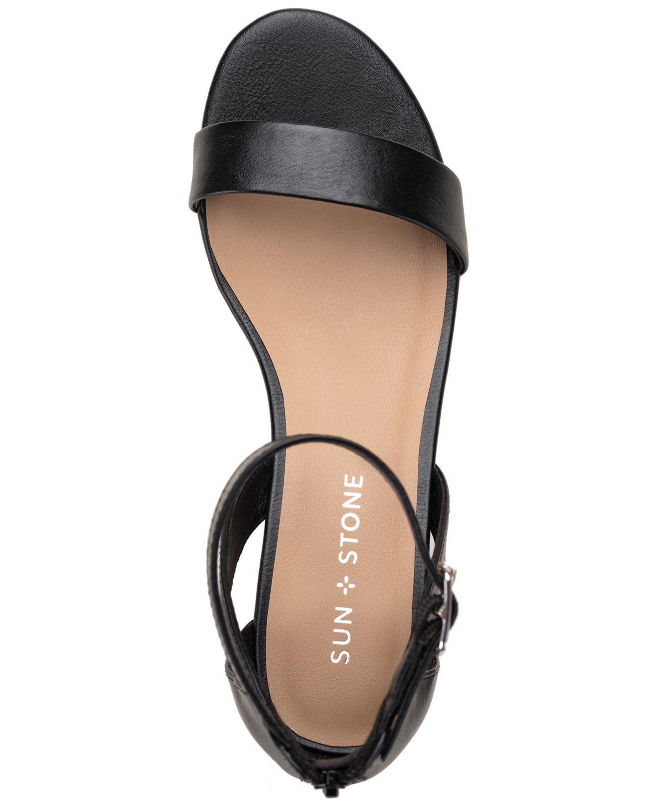 Sun u0026 Stone Jackee Dress Sandals, Created For Macy's in Black | Lyst