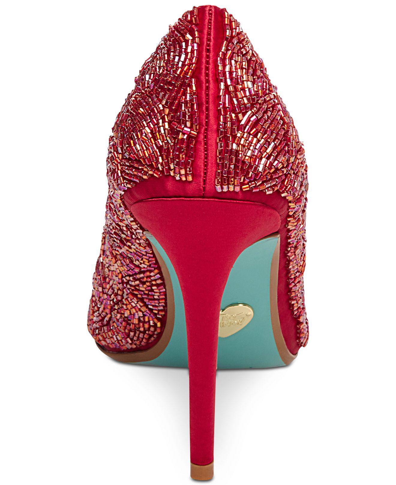 betsey johnson red heels