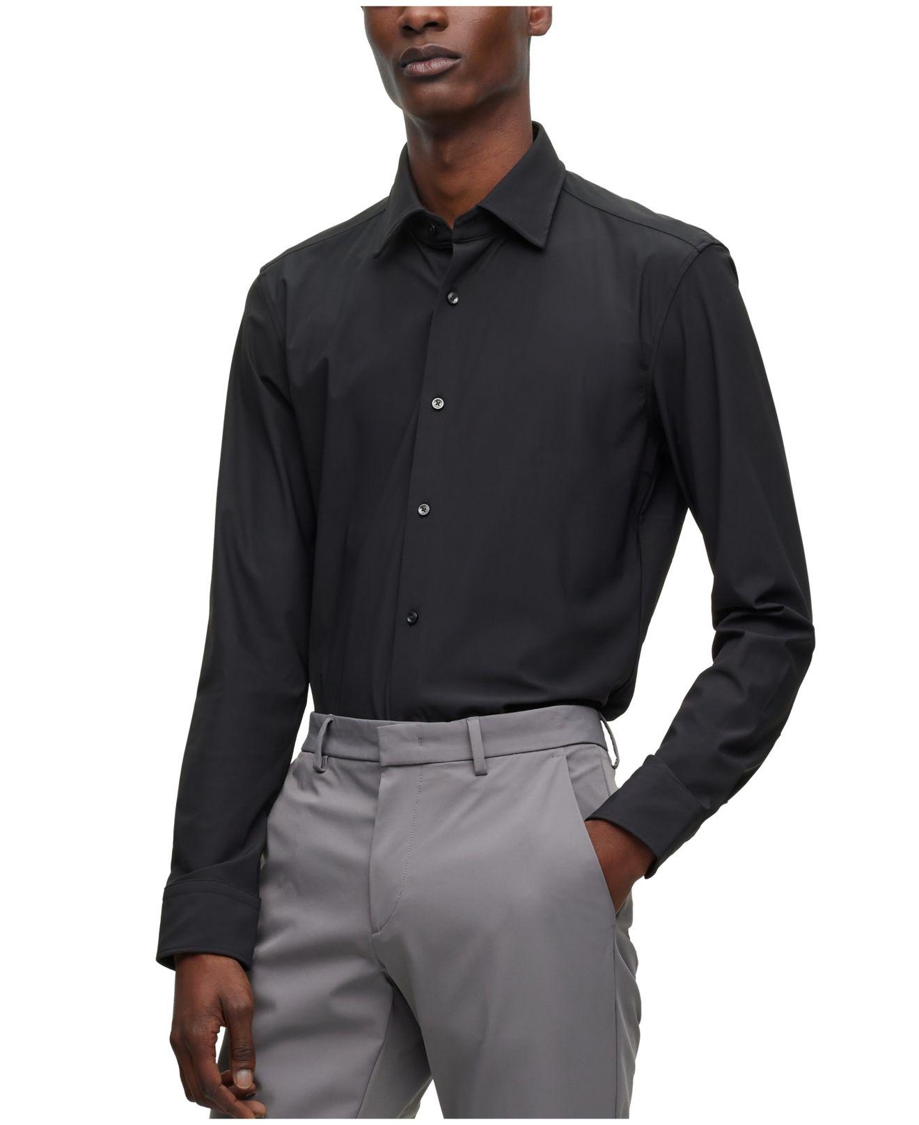 BOSS by HUGO BOSS Performancestretch Jersey Slimfit Dress Shirt in