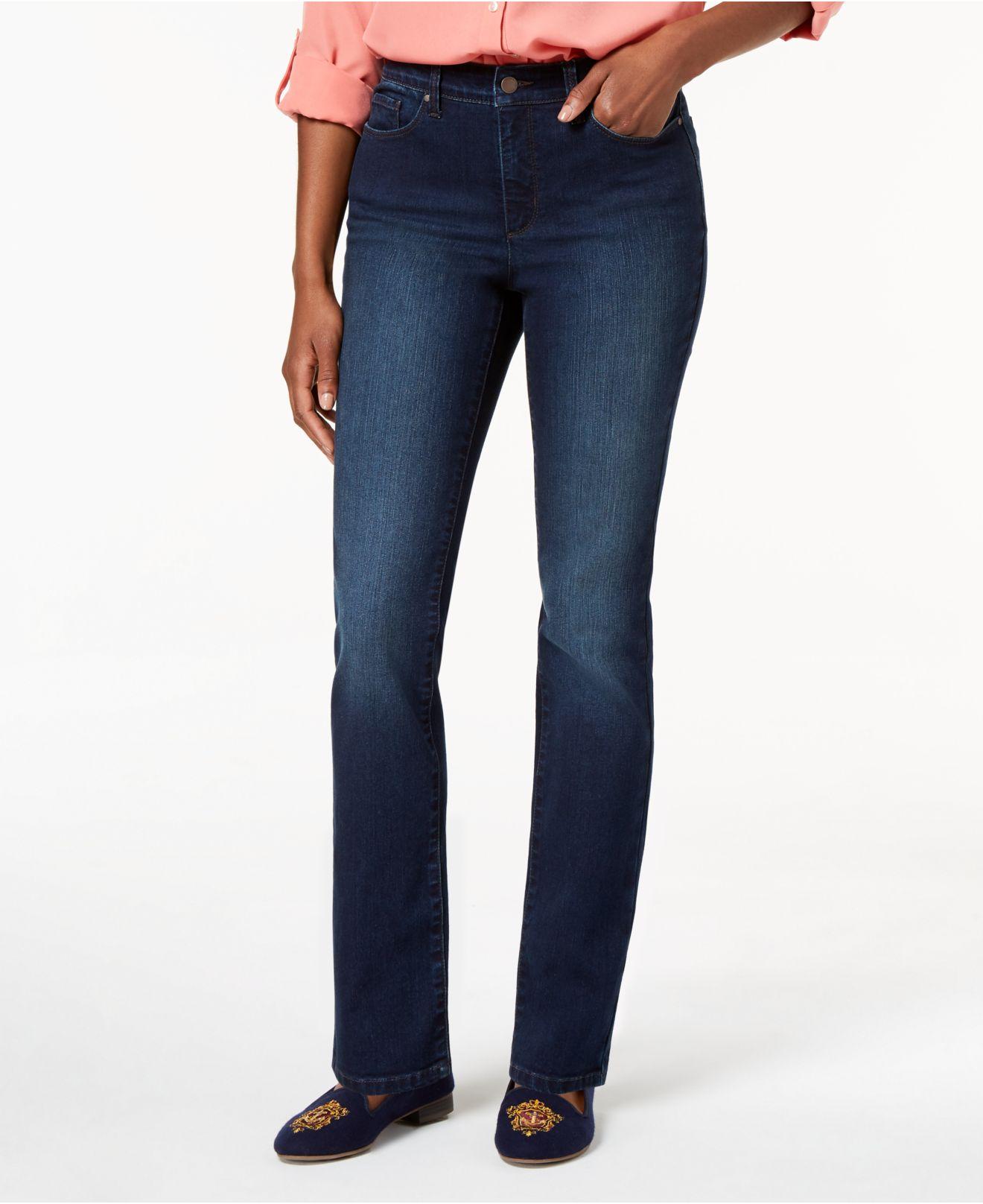 Charter Club Denim Lexington Straight-leg Jeans, Created For Macy's in Blue  - Lyst