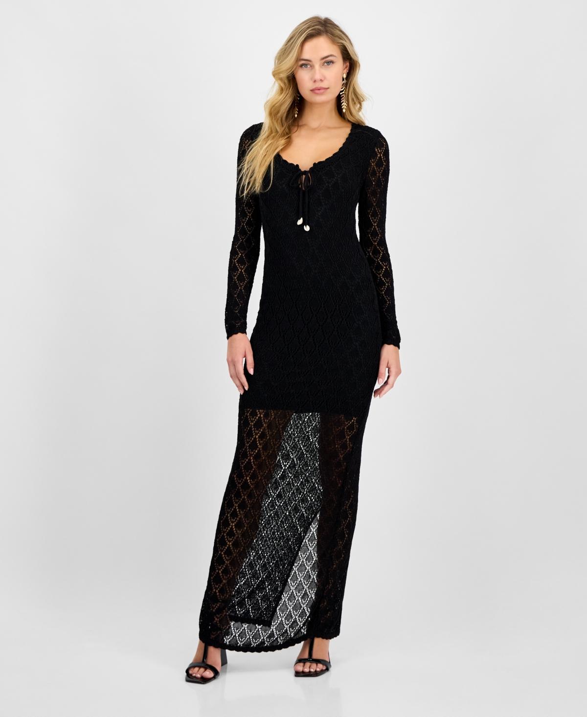 Macy's Guess Angelica Maxi Dress GUESS Katrina Lace Illusion