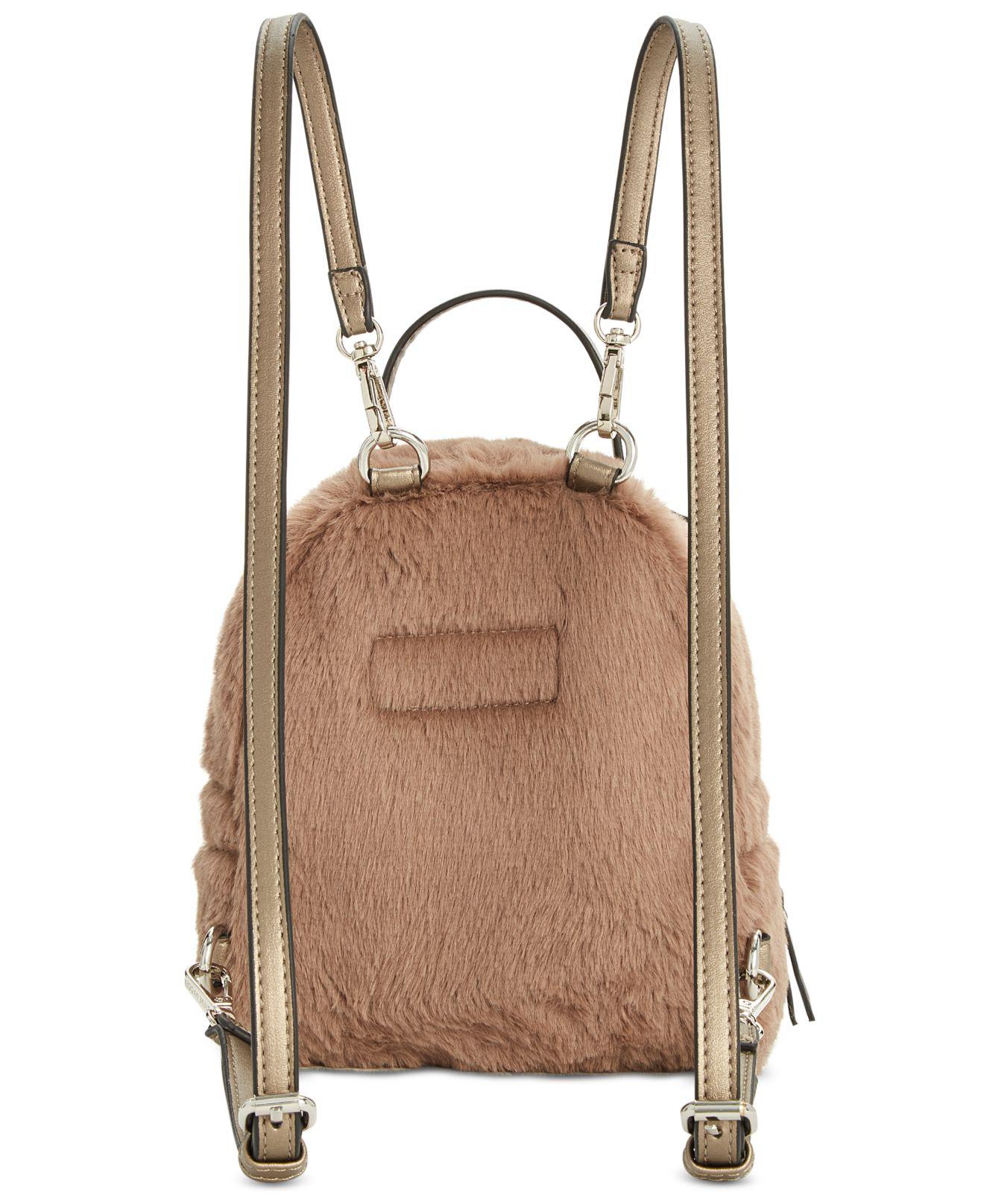 steve madden fur backpack