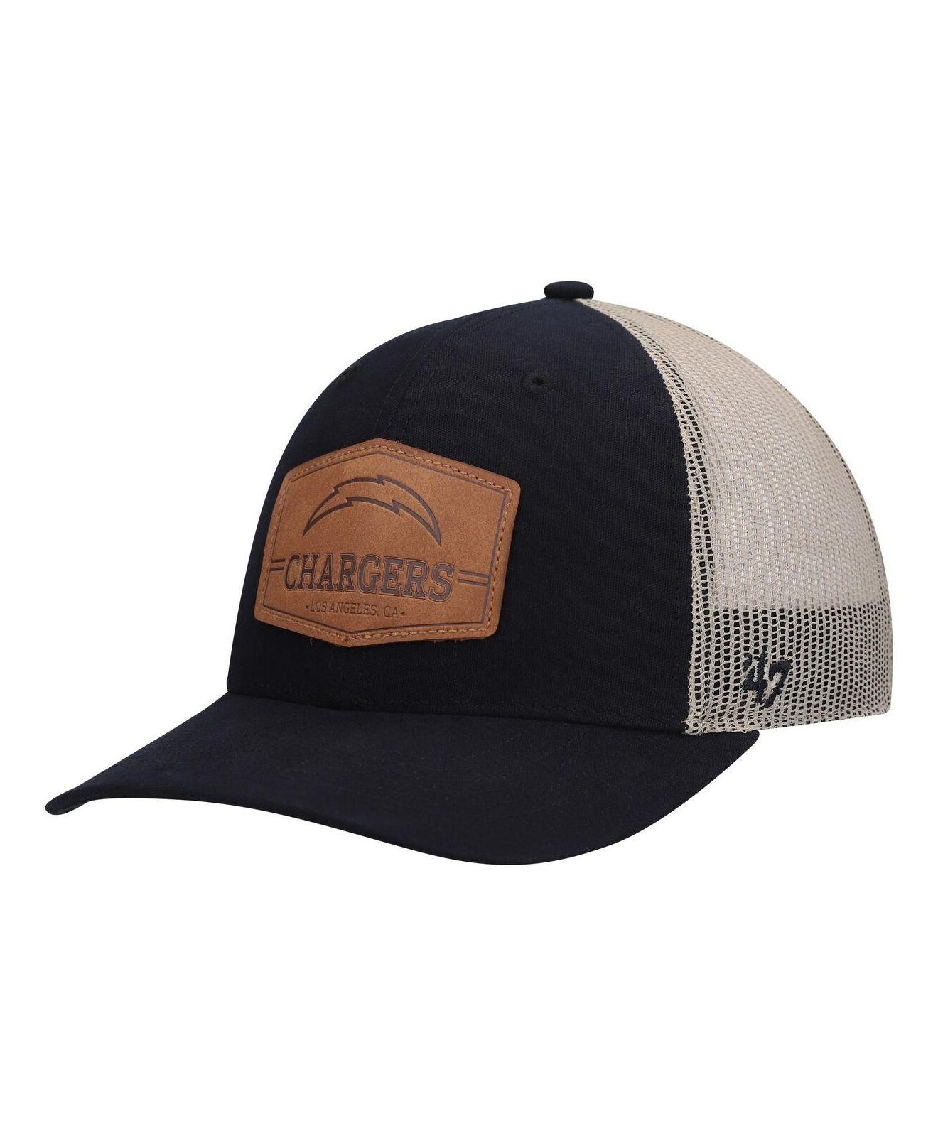 Men's '47 Black/Natural Kansas City Chiefs Rawhide Trucker Adjustable Hat