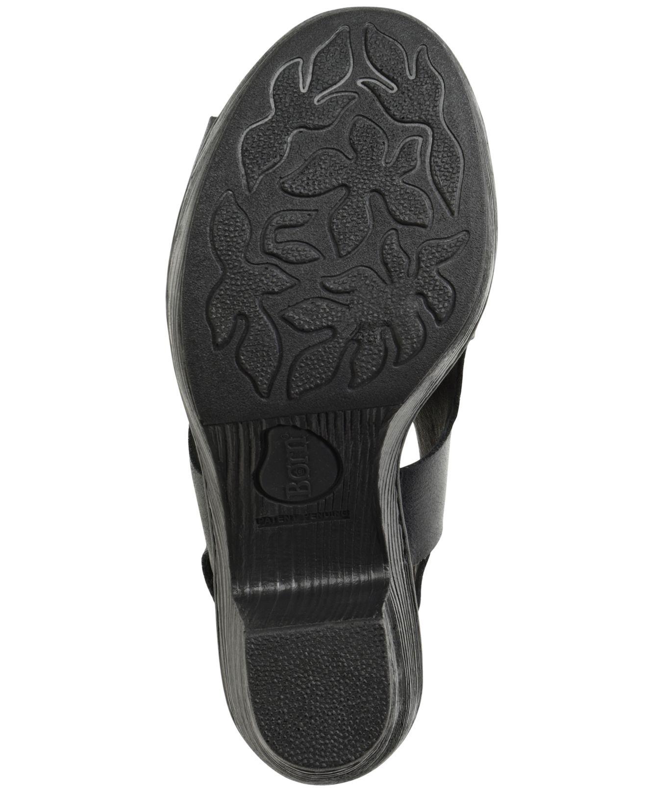 born black platform sandals