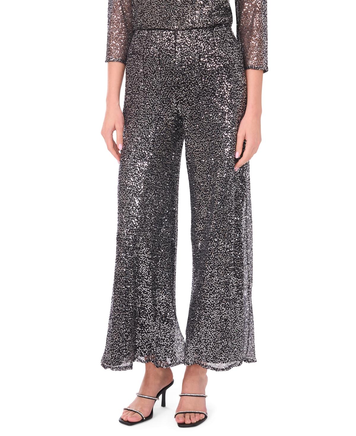 Msk Sequin Pull-on Pants in Gray | Lyst