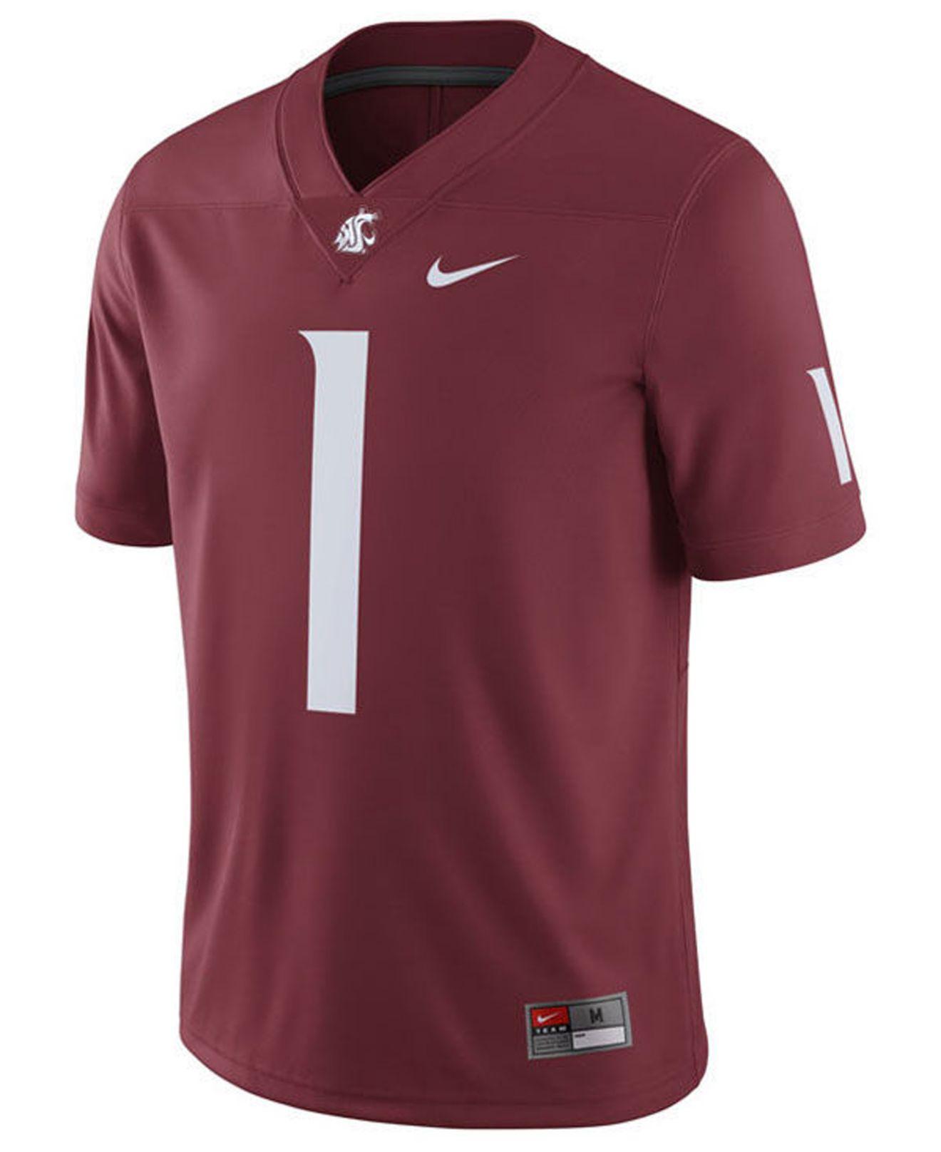 Nike Synthetic Washington State Cougars Football Replica Game Jersey in