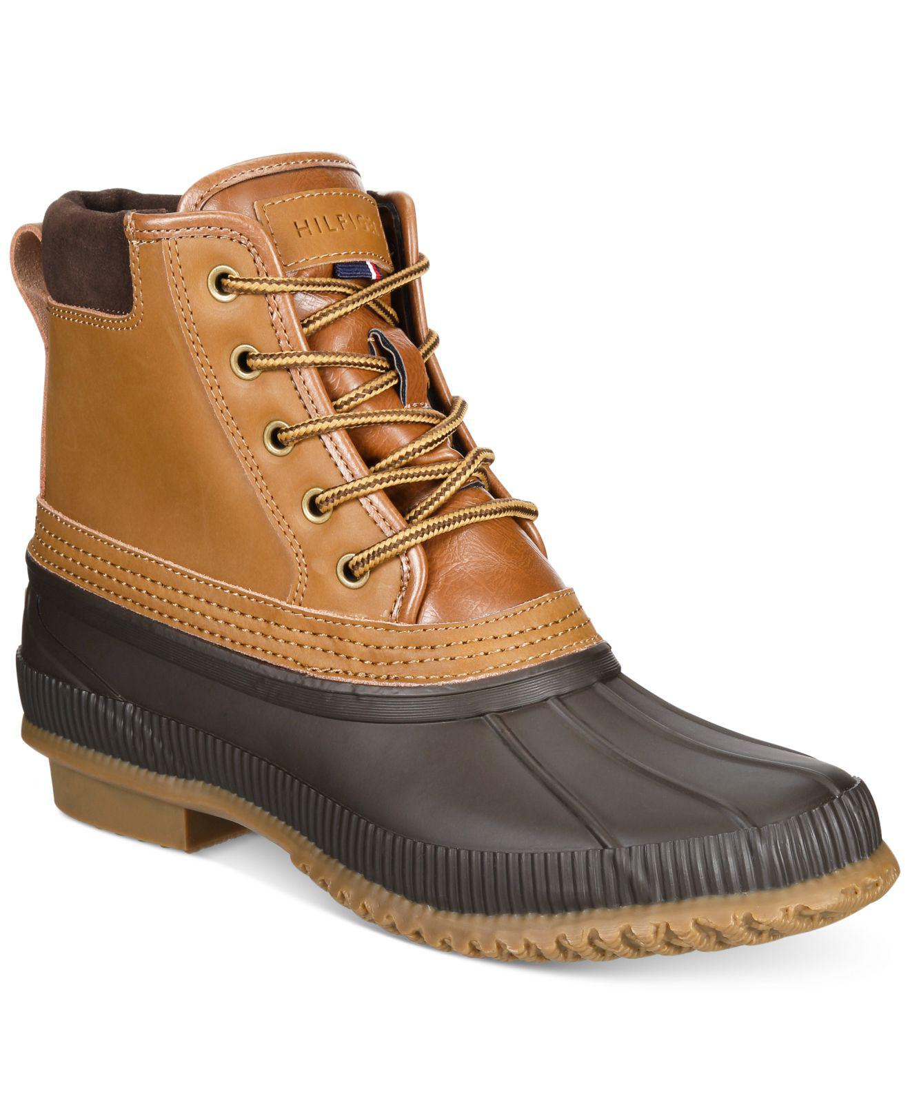 Ond Korean Maxim Tommy Hilfiger Rubber Men's Casey Waterproof Duck Boots, Only At Macy's in  Cognac (Gray) for Men - Lyst