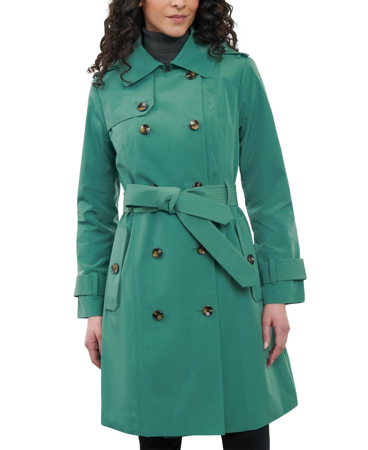 missy double breasted hooded trench coat