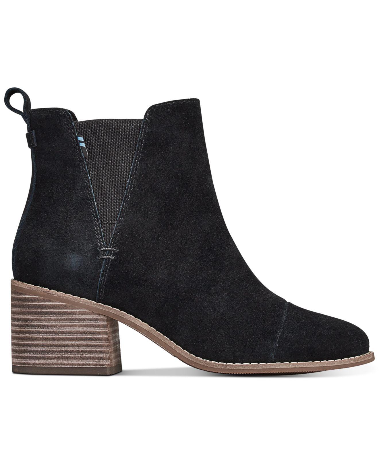 toms leather booties