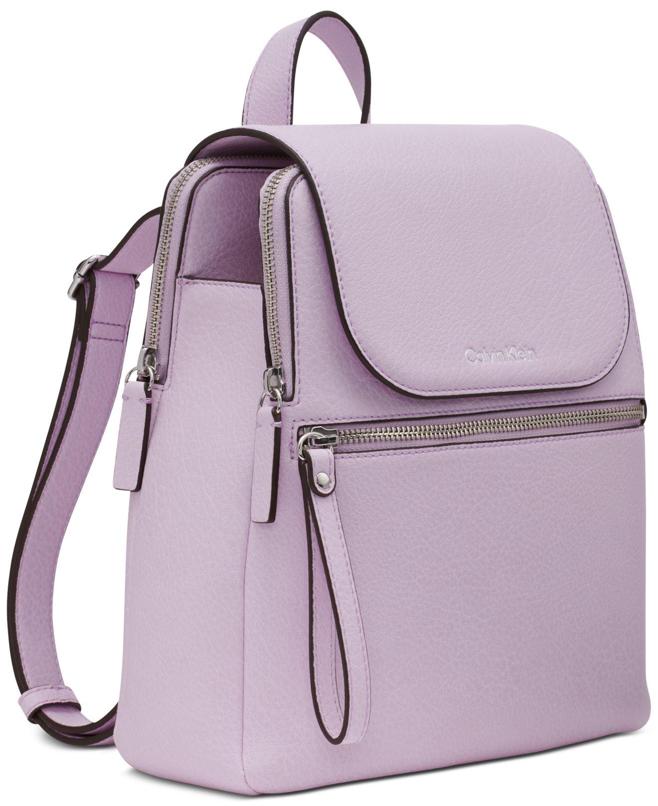Calvin Klein Garnet Backpack in Purple | Lyst