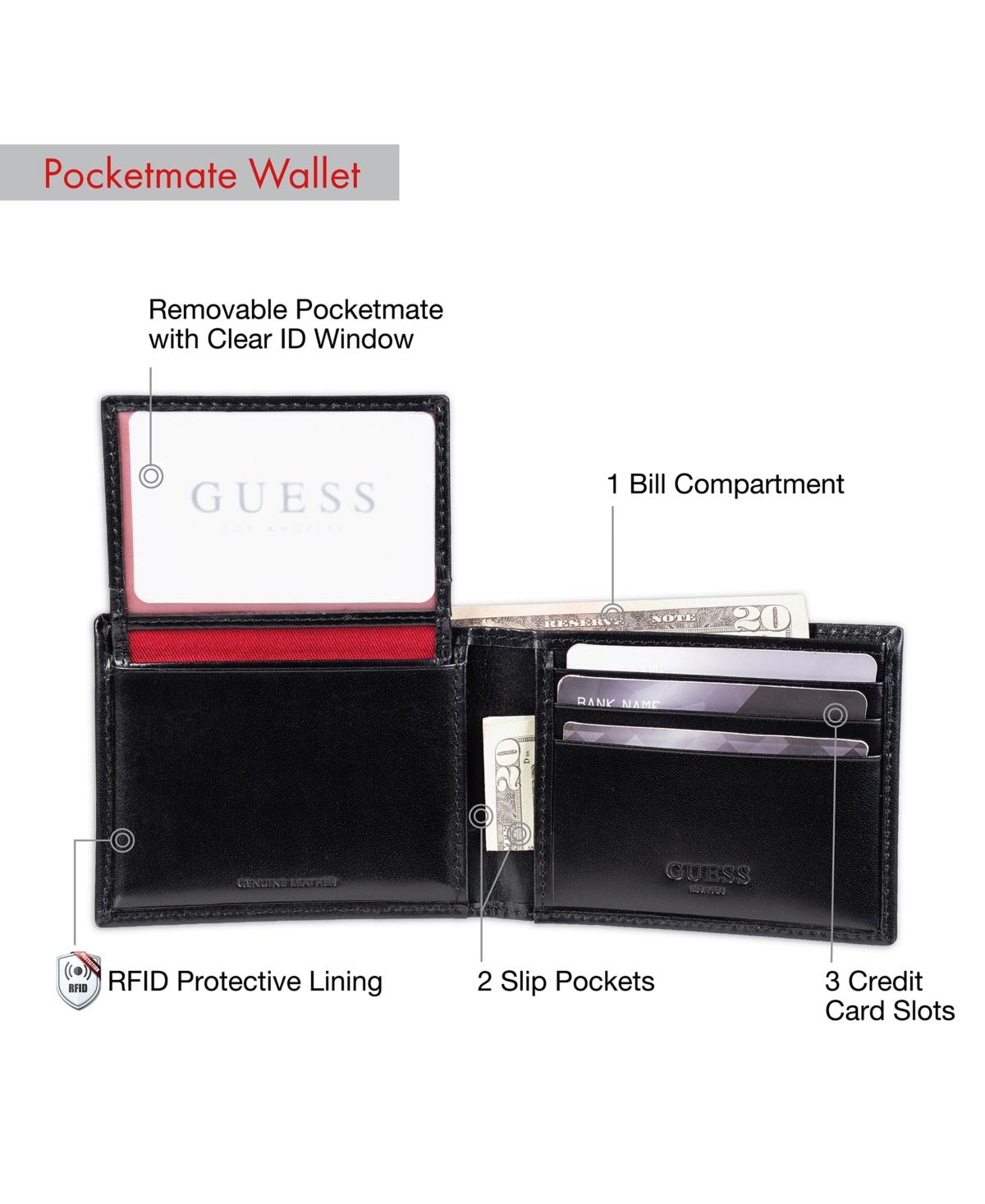 Guess Rfid Chavez Passcase in Red for Men Lyst