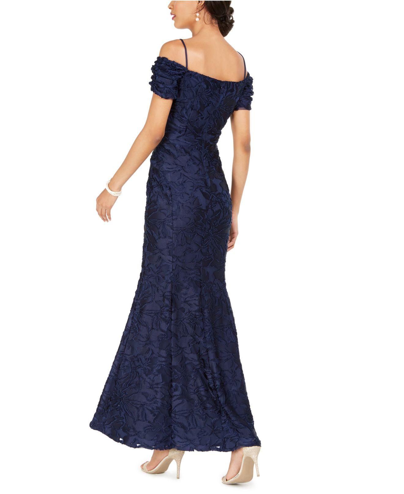 burnout velvet gown