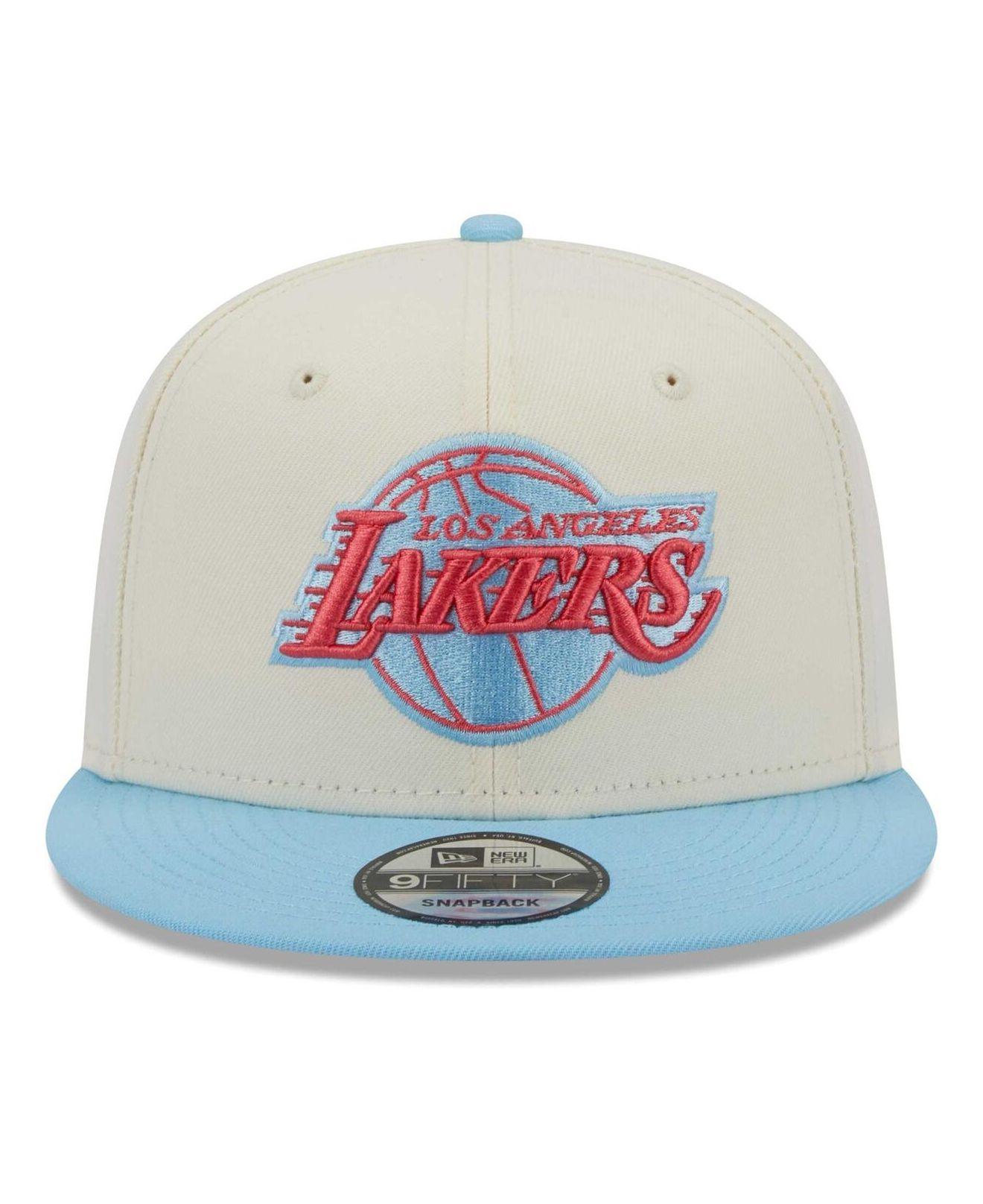 New Era Men's New Era Powder Blue/Red Los Angeles Lakers 2-Tone Color Pack  9FIFTY Snapback Hat