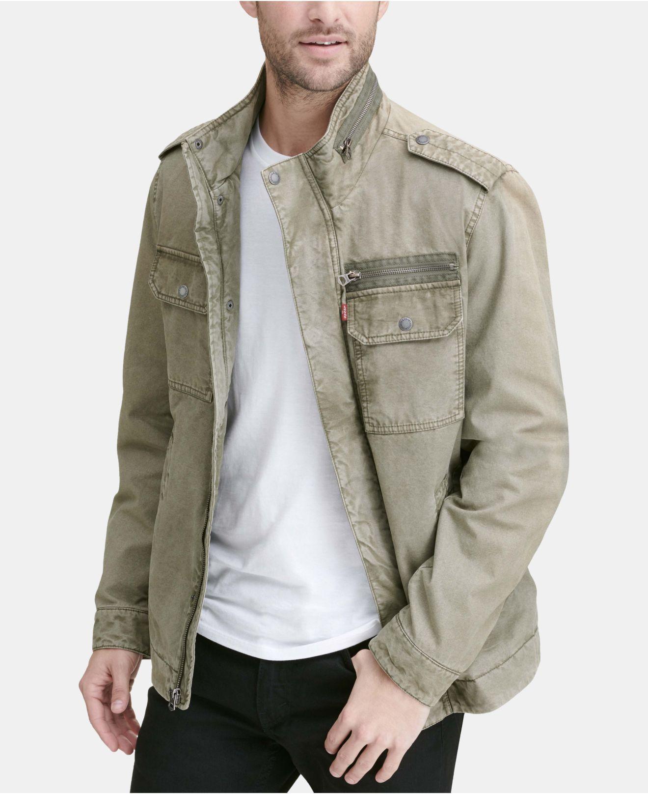 Levi's Cotton Field Jacket in Olive Green (Green) for Men Lyst