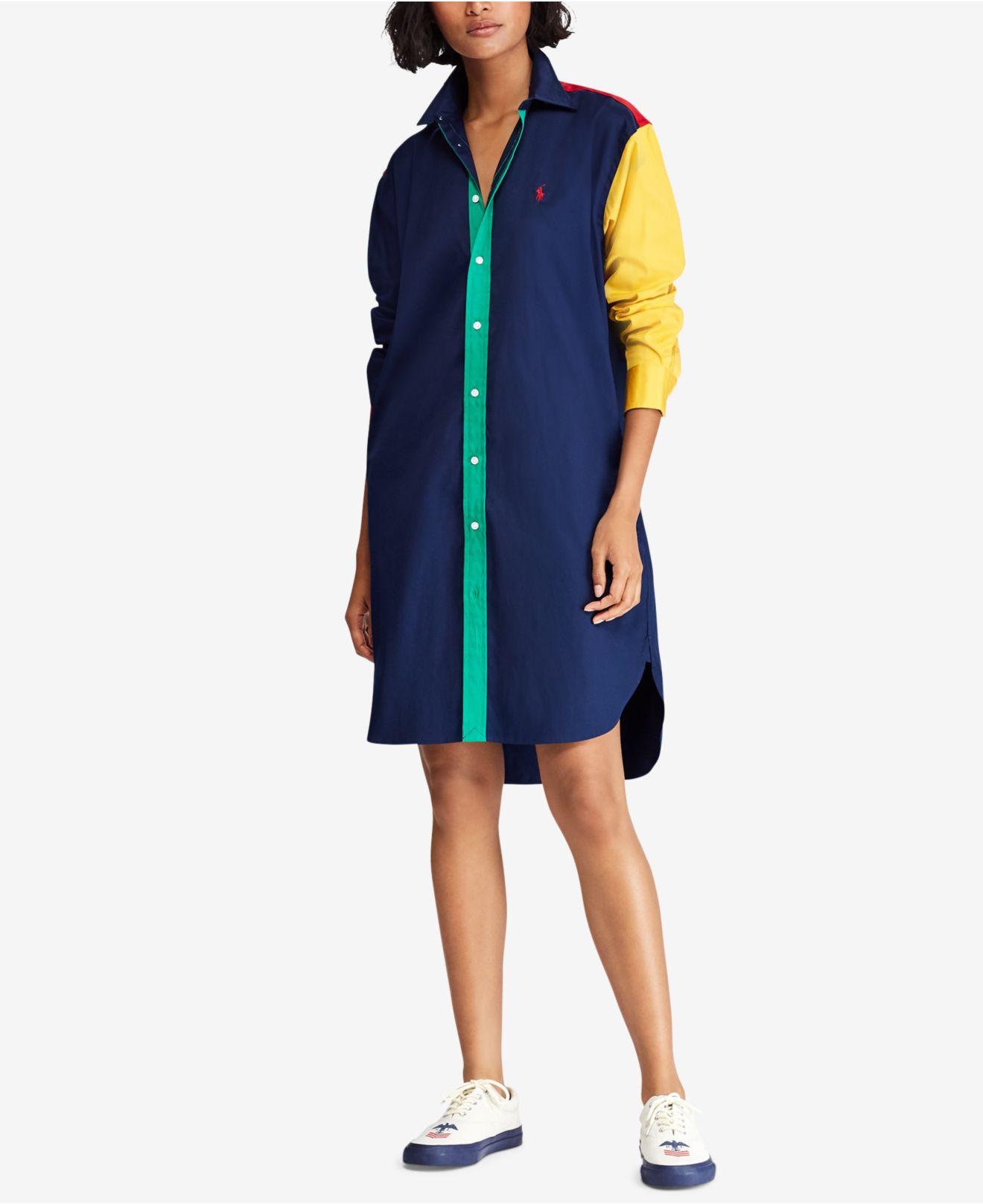 Polo Ralph Lauren Cotton Short Dress in 
