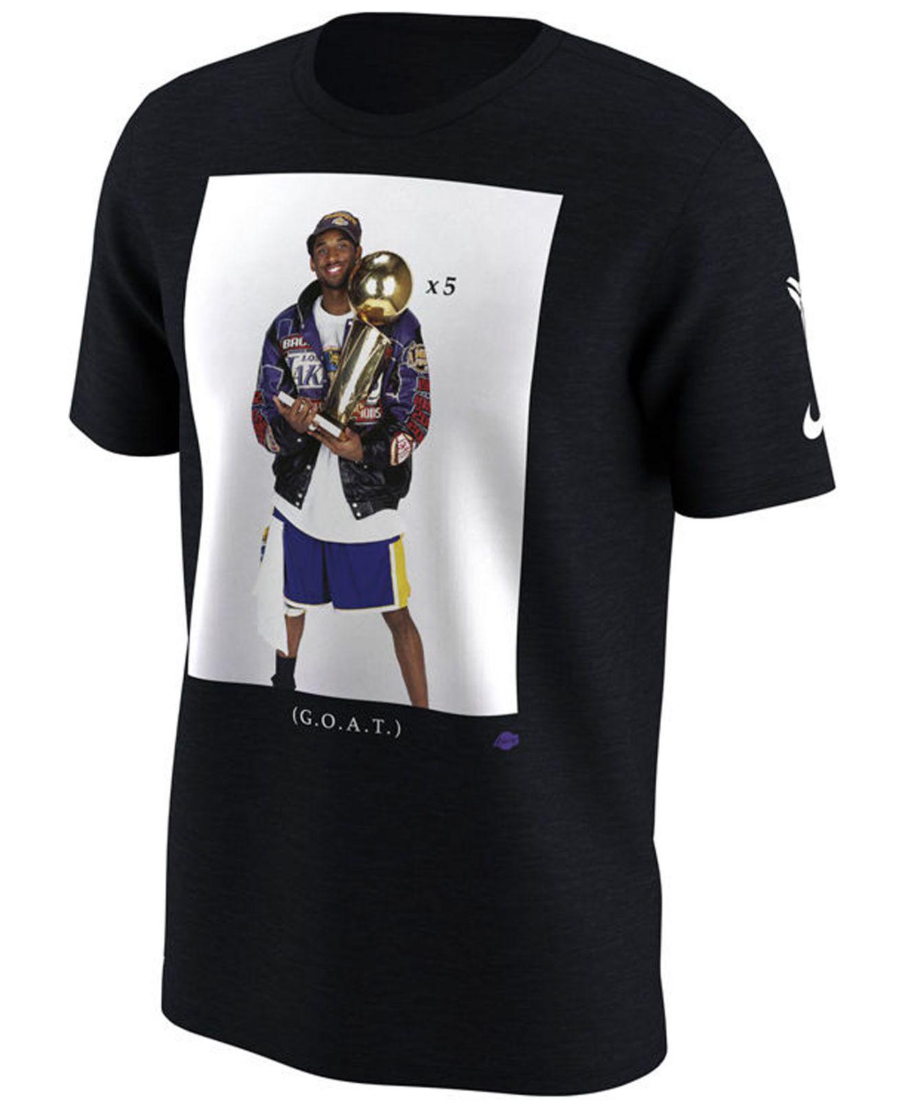 Nike Cotton Kobe Bryant Los Angeles Lakers Kobe Championship Photo T-shirt  in Black for Men - Lyst