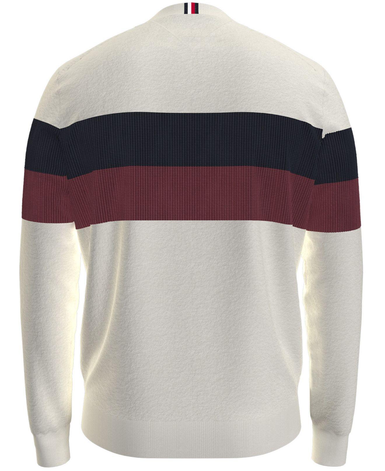 Tommy Hilfiger Colorblocked Stripe Sweater in Gray for | Lyst